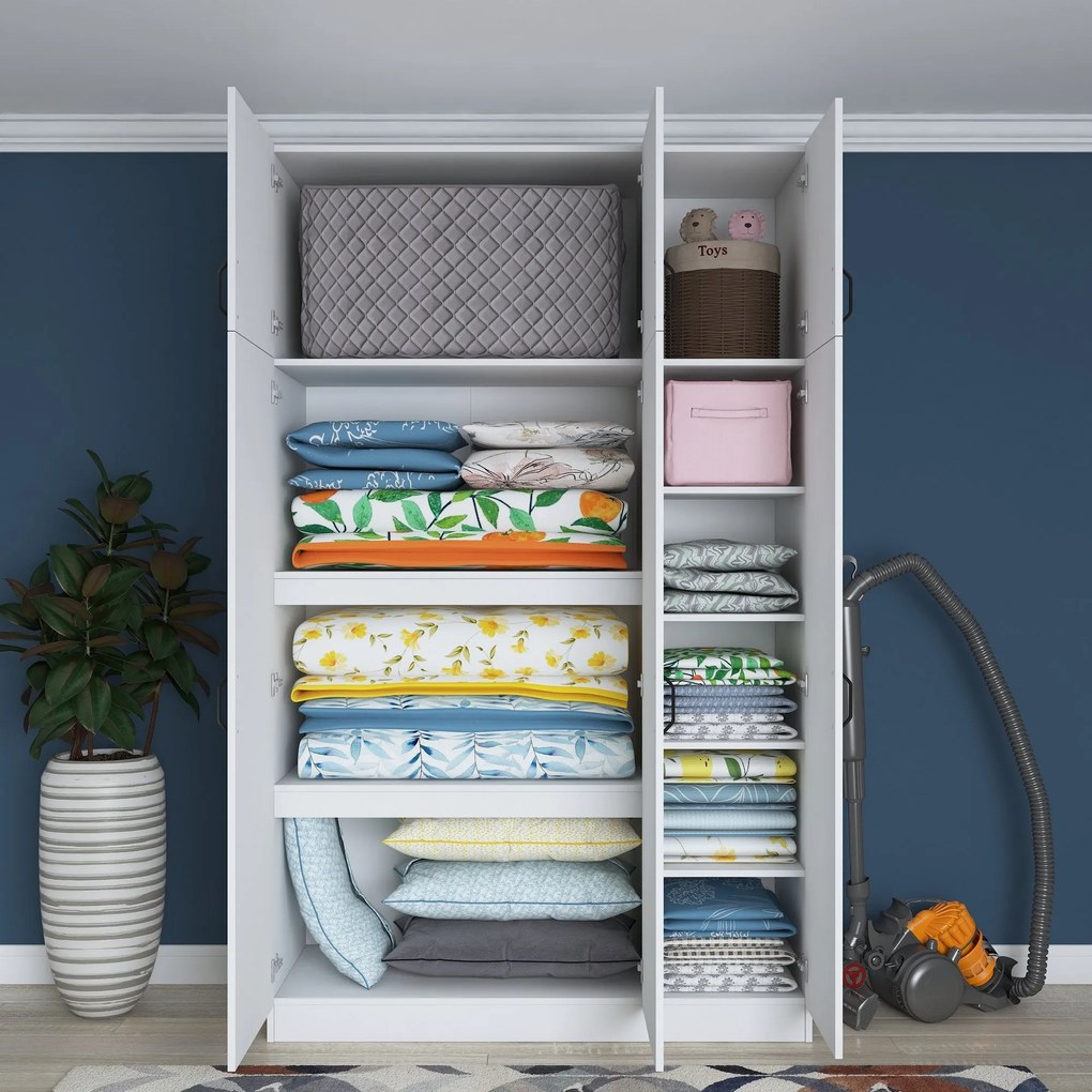 Roupeiro BA104 – Branco – 145x239x55 cm