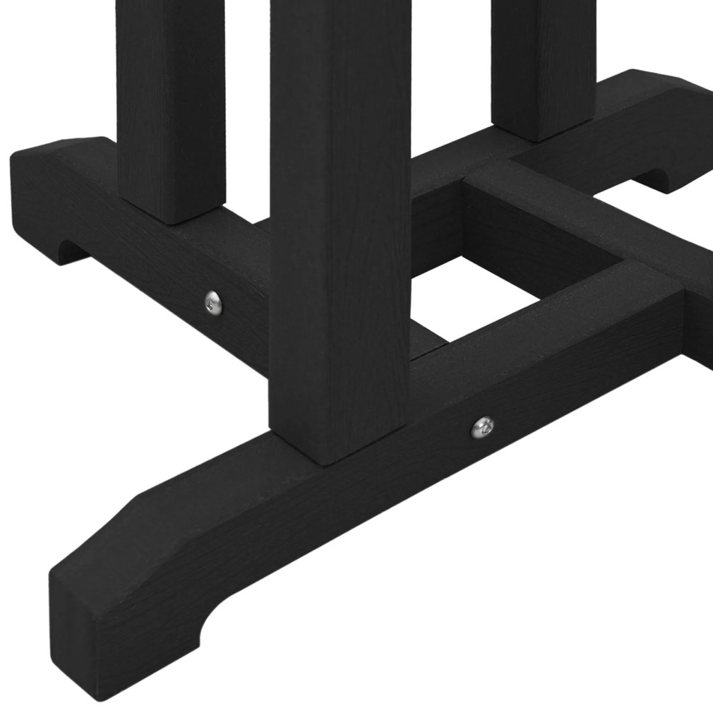 Mesa de Bar Preta 55x55x107 cm HDPE