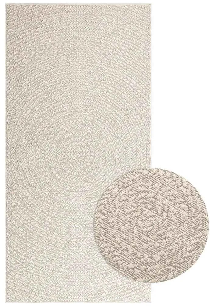 vidaXL Tapete ZIZUR creme 100x200cm aspeto de juta interior e exterior