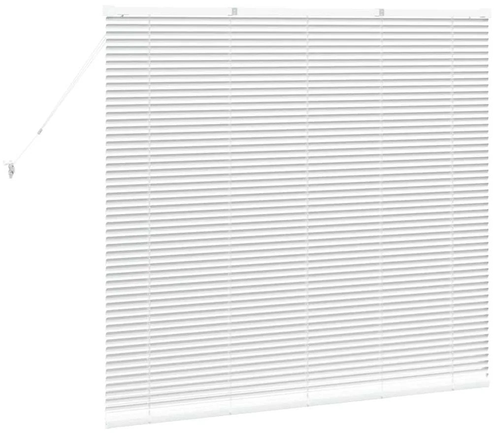 Persiana de Janela com cortinas Outros Manual Branco 80 x 130 cm Alumí