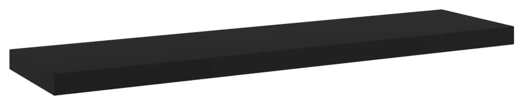 Prateleiras para estante 4 pcs 40x10x1,5cm contraplacado preto