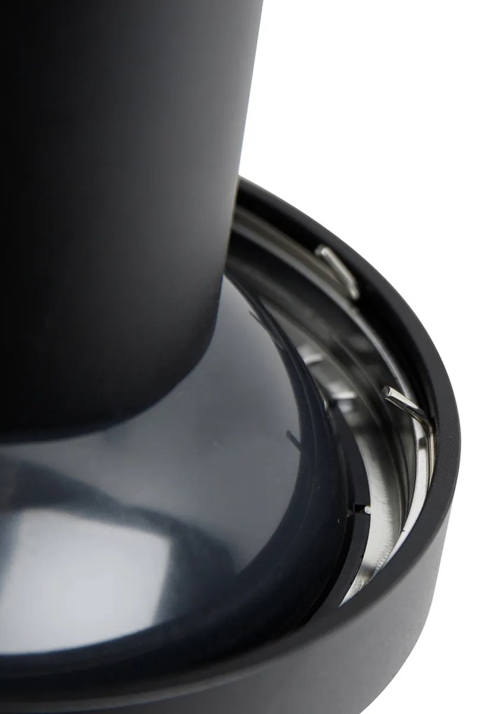 Foco de calha moderno monofásico preto AR111 - Jeany