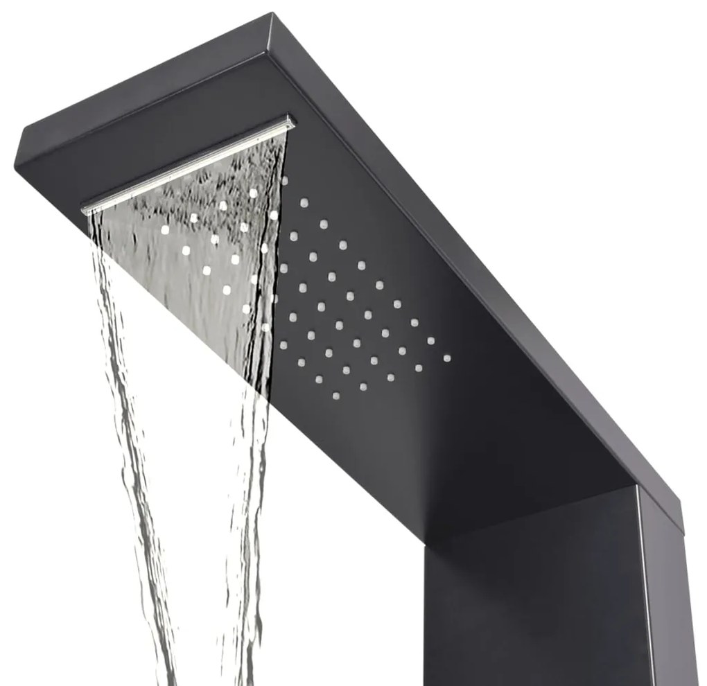 Chuveiro de Hidromassagem - Preto Mate - Design Moderno