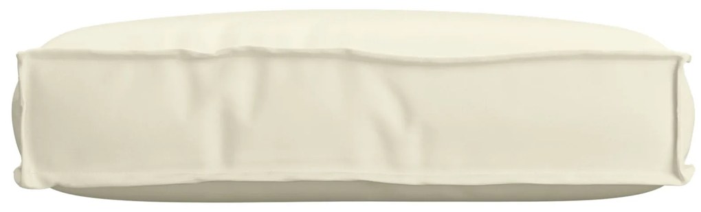 Almofada de Palete para Assento Creme 60x40x8 cm Tecido Oxford