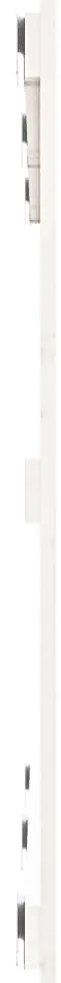 Cabeceira de parede 127,5x3x90 cm pinho maciço branco