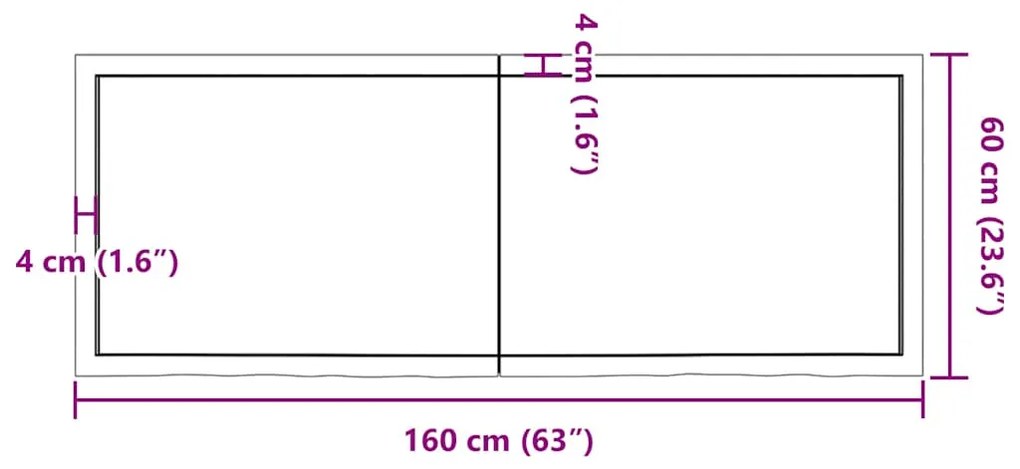 Prateleira de parede 160x60x(2-6)cm carvalho maciço não tratado