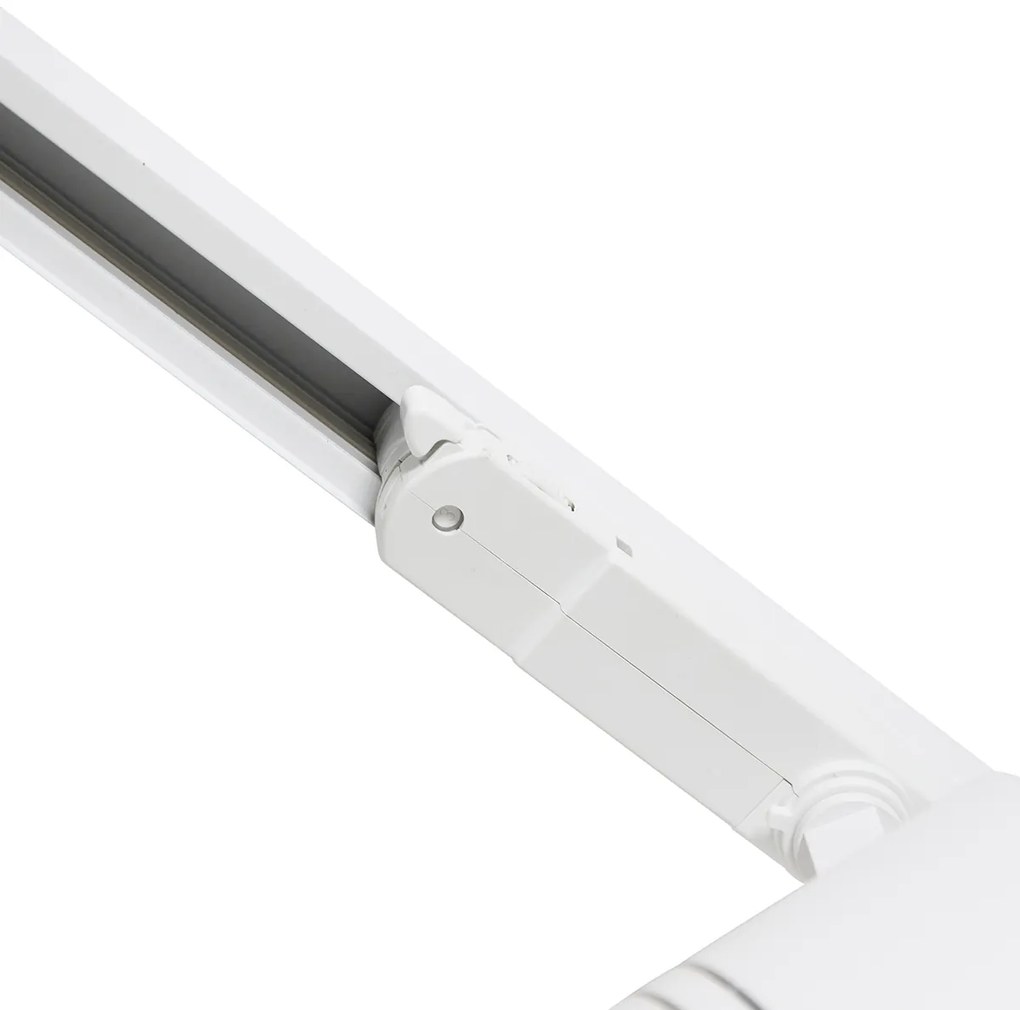 Sistema de calhas moderno trifásico branco com 4 focos 3000-4000K - Ruler 38
