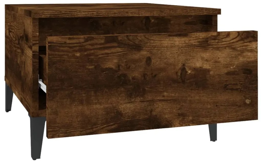 Mesa de apoio 50x46x35 cm derivados de madeira carvalho fumado
