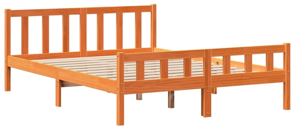 Cama com estante sem colchão 150x200 cm madeira maciça
