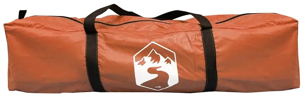 Tenda de campismo tipi para 4 pessoas impermeável laranja