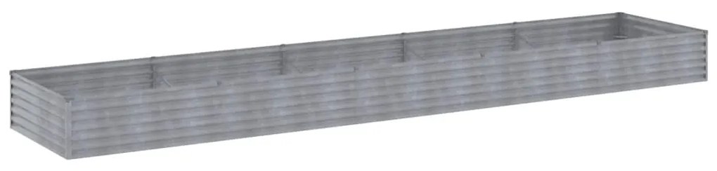 Canteiro elevado de jardim 482x100x36 cm aço corten