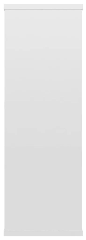 Prateleiras de parede derivados de madeira branco brilhante