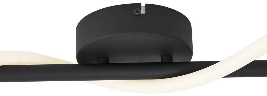 Plafon Moderno Preto Incl. LED Regulável em 3 Níveis - Keri Moderno