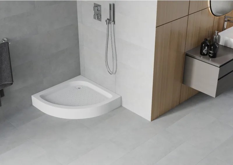 Mexen Rio base de duche semicircular 80 x 80 cm, branco - 47108080