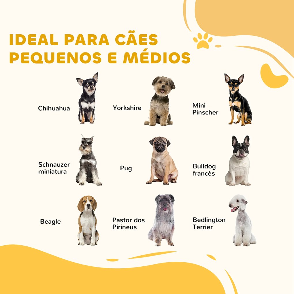 Barreira de Segurança para Cães Barreira de Segurança para Escadas e Portas Dobrável com Suporte de Pé 154x30x80cm Cinzento