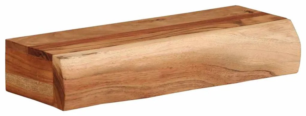 Prateleiras parede 2 pcs 40x17x8 cm madeira de acácia maciça