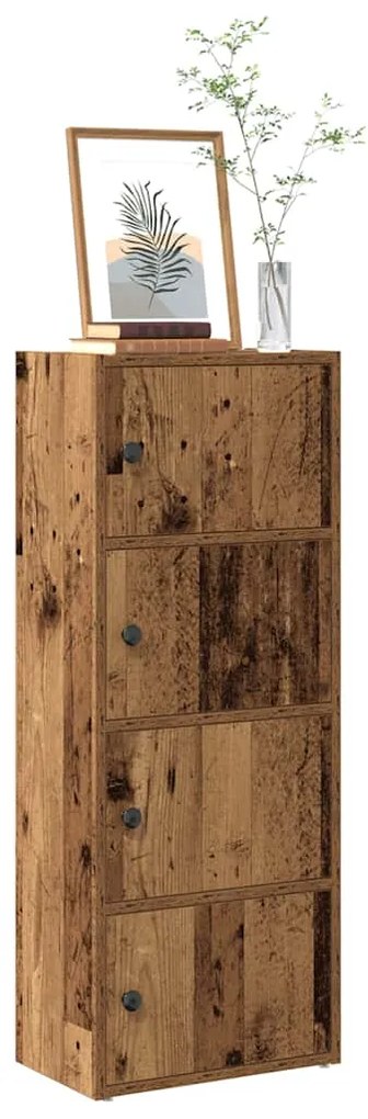 vidaXL Estante 40x24x102 cm derivados de madeira madeira velha