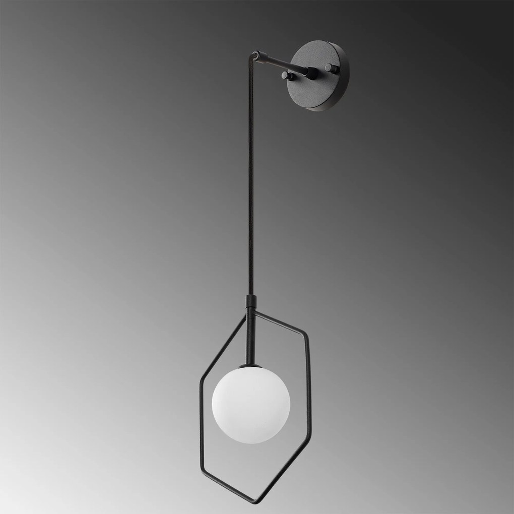 Aplique Geometri – Preto e Branco – 22 x 15 cm