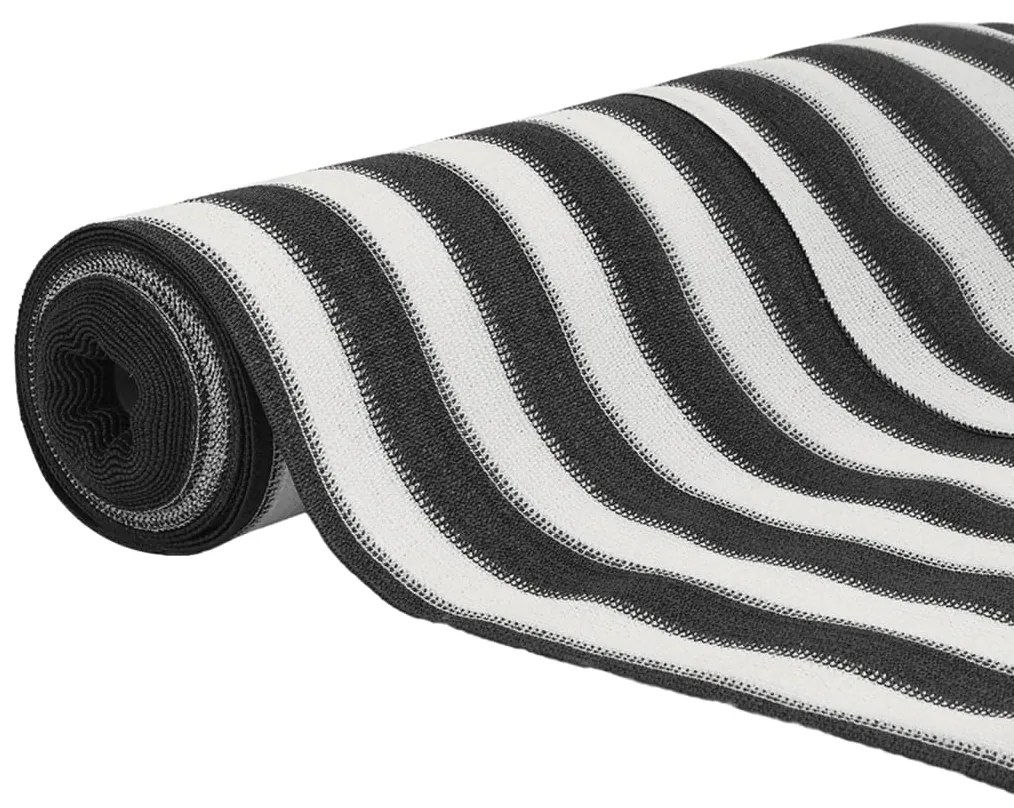 Rede de privacidade PEAD 150 g/m² 1,8x25 m antracite e branco
