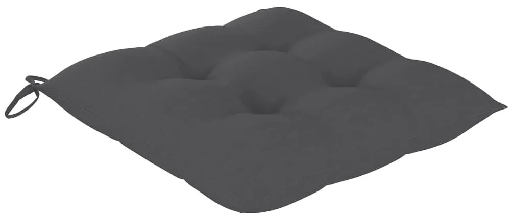 Cadeiras de jantar p/ jardim 8 pcs c/ almofadões acácia maciça
