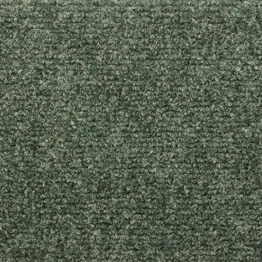 Tapetes de escada autoadesivos 10 pcs 65x21x4 cm agulhado verde