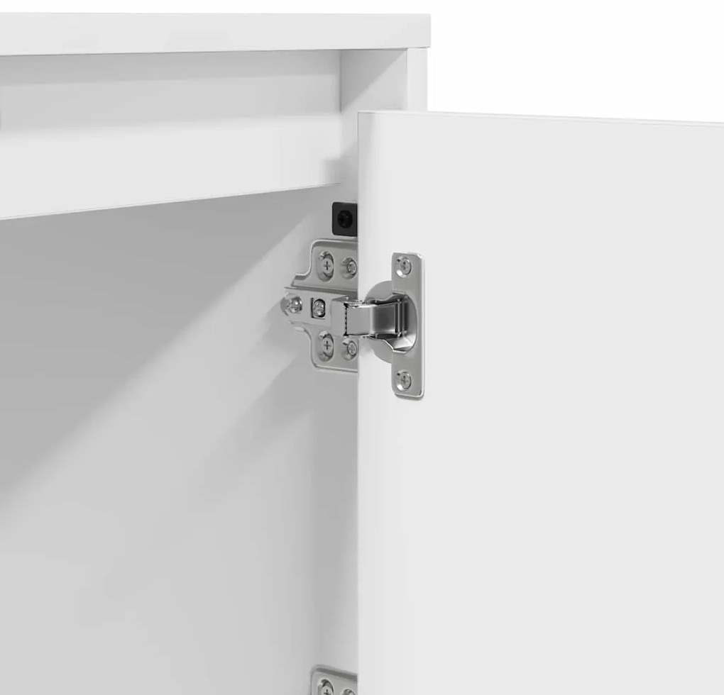 Criado-mudo com Luzes LED Branco 39x34,5x50 cm
