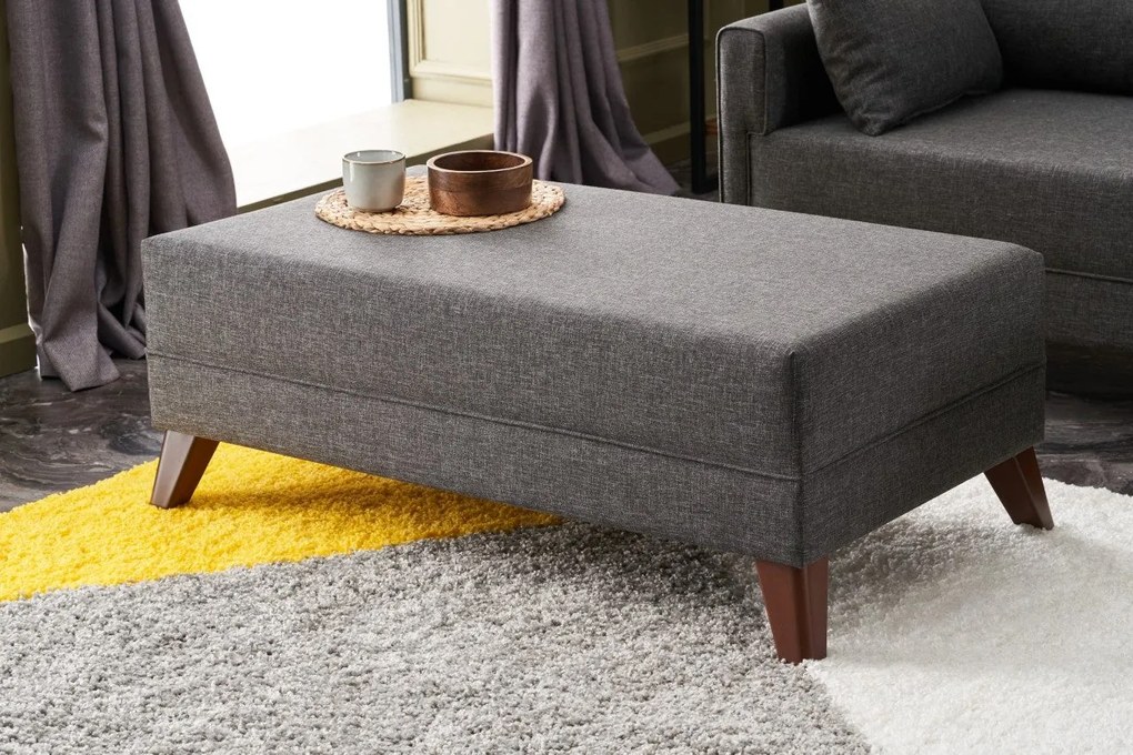 Sofá-Cama de Canto Bella – Antracite – 205x85x81 cm