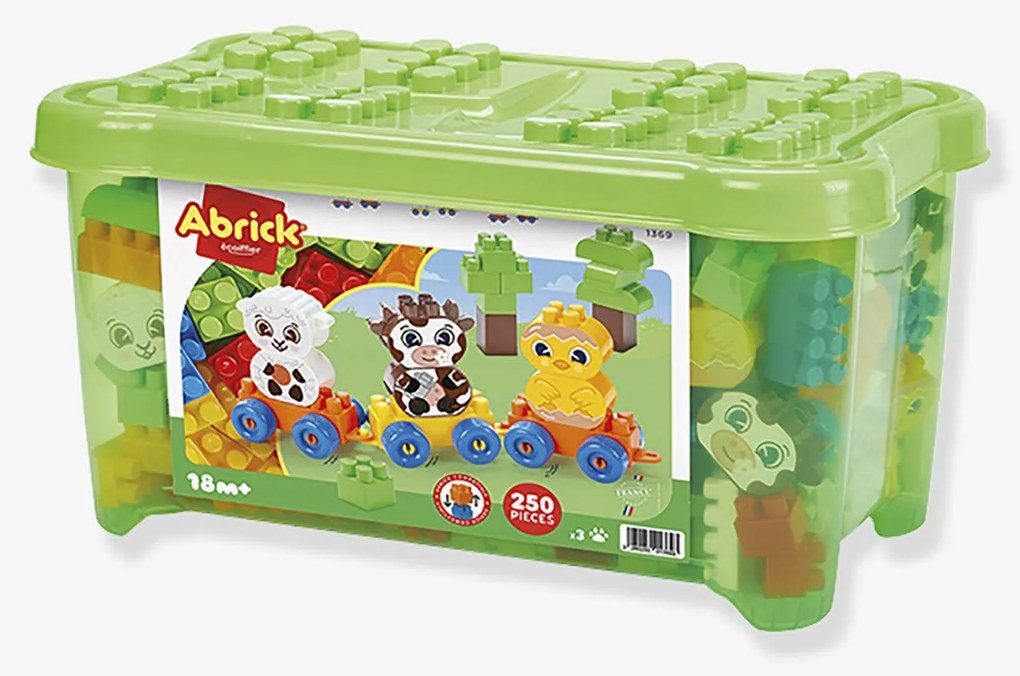 Abrick Caixa quinta 250 peças Ecoiffier multicolor