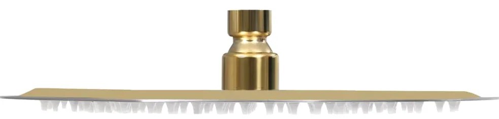 Cabeça de chuveiro redonda 25 cm aço inoxidável dourado