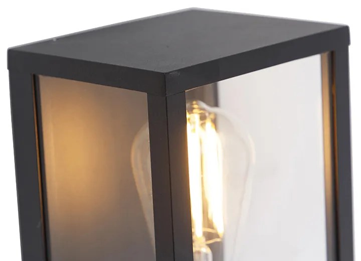 LED Candeeiro de parede inteligente preto 26 cm IP44 com Wi-Fi ST64 - Charlois Industrial