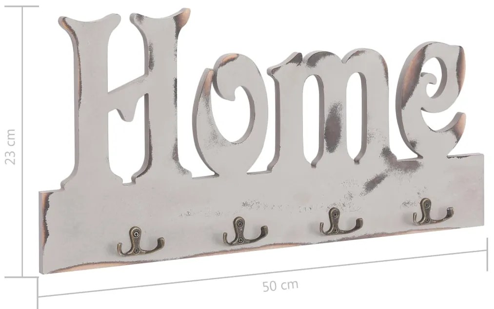 Cabide de parede HOME 50x23 cm