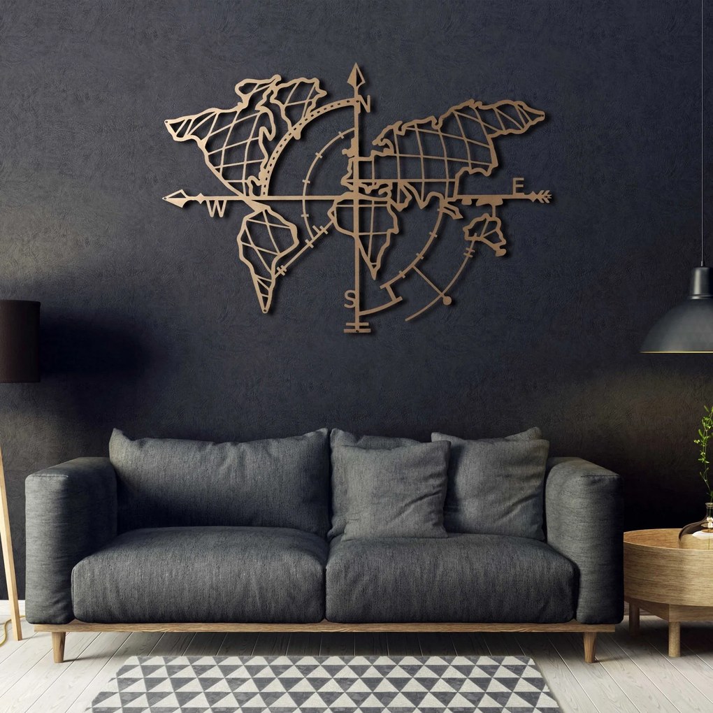 Acessório Decorativo de Parede Mt-04 – Dourado – 65 x 95 cm