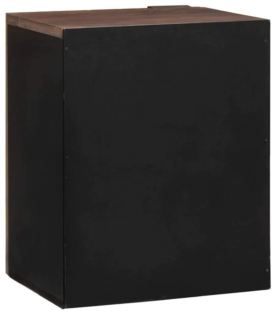 Armário de Banheiro Suspenso – 38x33.5x48 cm Madeira Sólida e Madeira