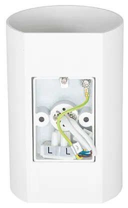 Aplique de parede redondo design branco - Sabbir