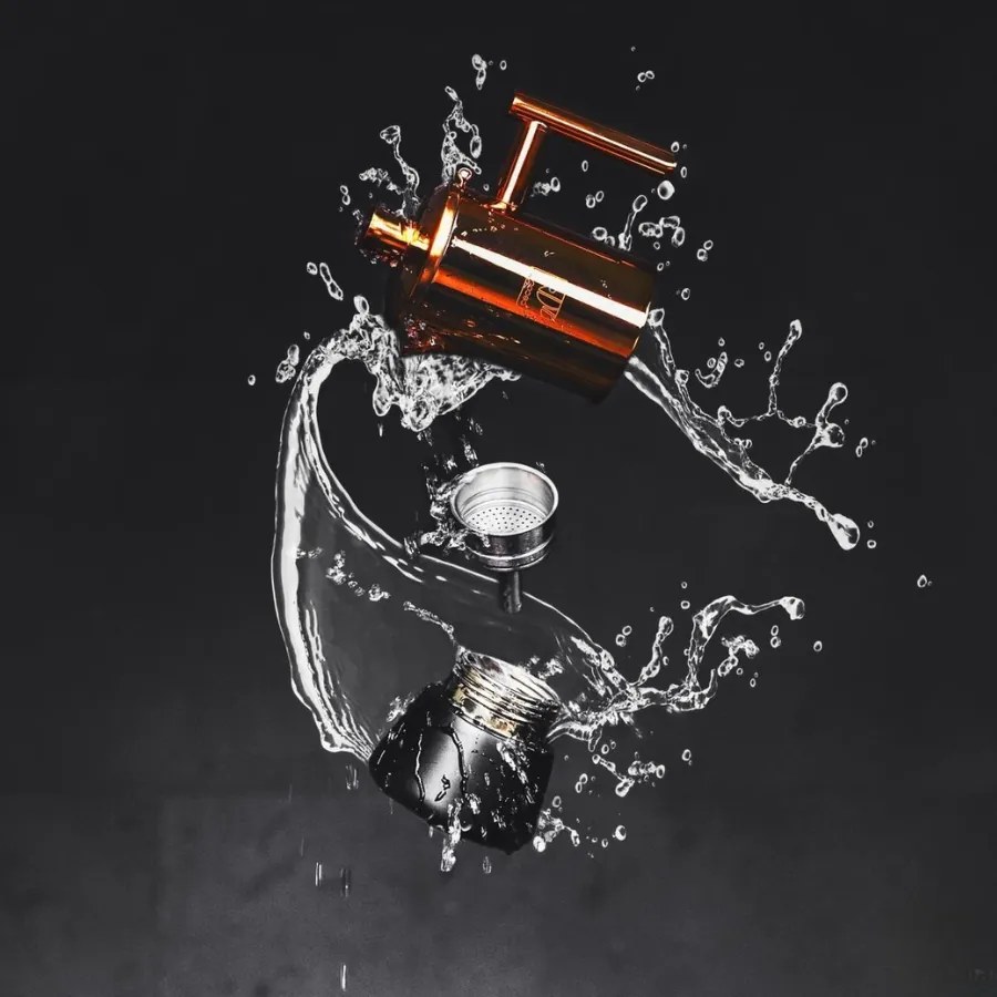 Máquina de café Italiana Moking 200 de aço inoxidável