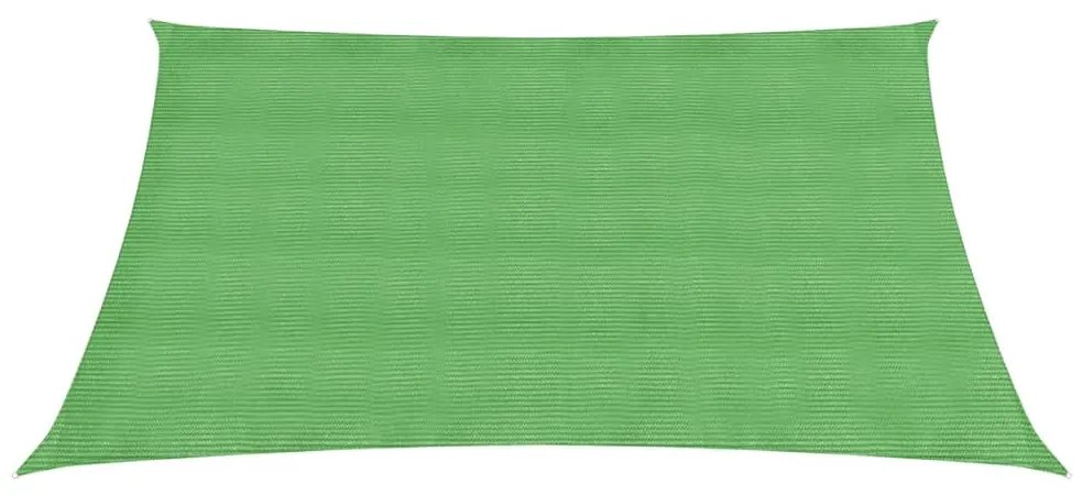 Para-sol estilo vela 160 g/m² 2x2,5 m PEAD verde-claro