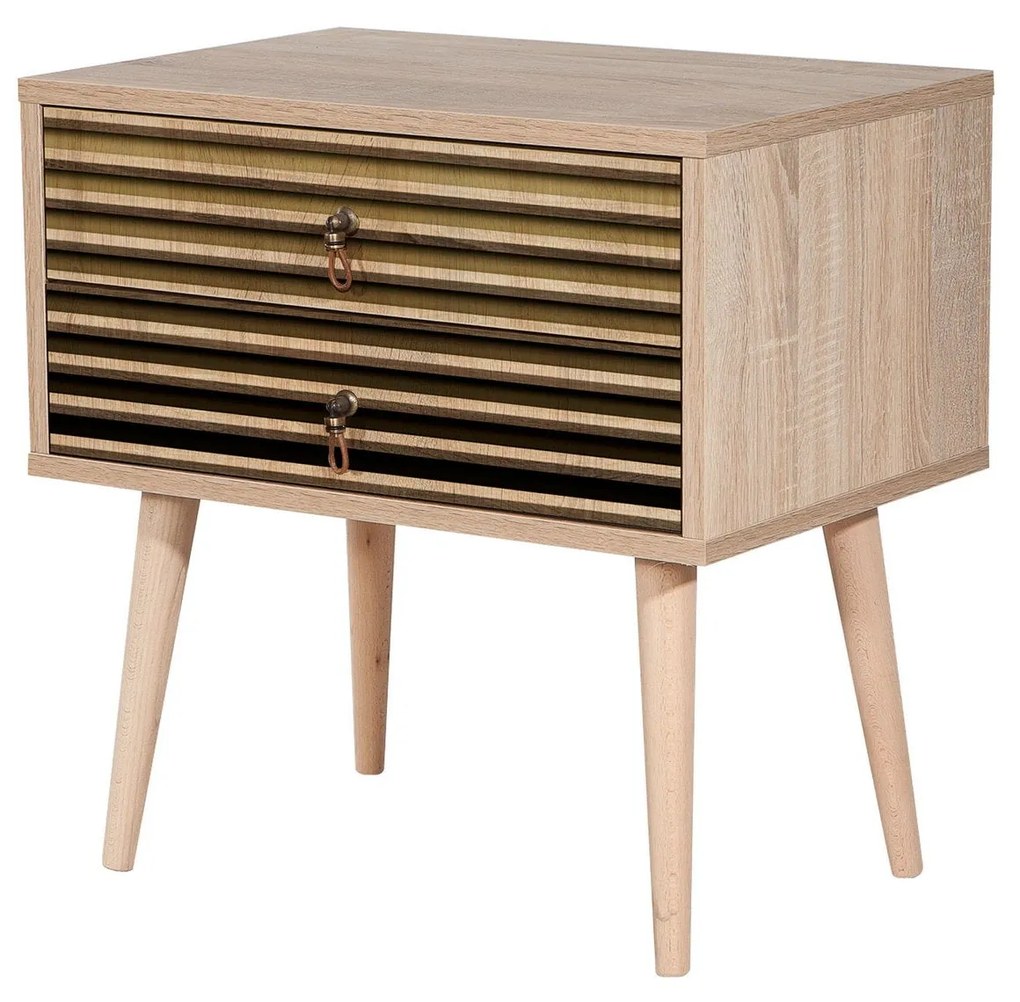 Mesa de Cabeceira Two – Carvalho Sonoma – 60 cm x 61 cm x 40 cm