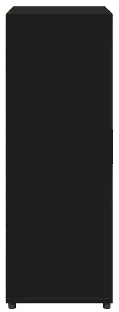 Aparadores 2 pcs 60x31x84 cm derivados de madeira preto