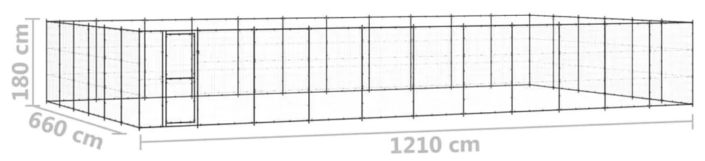 Canil de exterior 79,86 m² aço