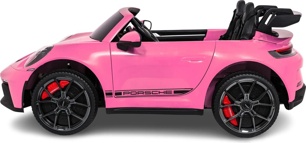 Carro elétrico para Crianças Porsche 911 GT3 STRONG MP4 24V, Rodas EVA, Rosa