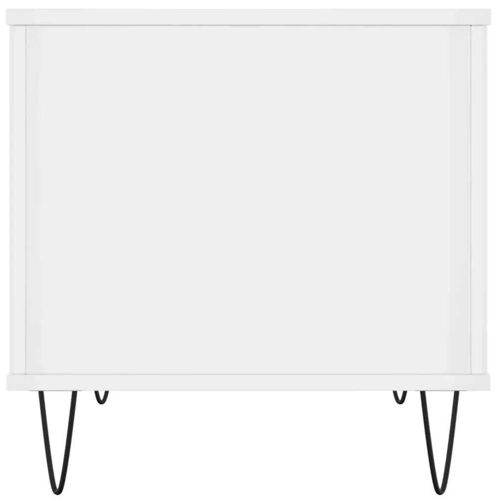 Mesa centro 60x44,5x45 cm derivados de madeira branco brilhante