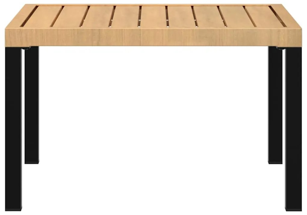 Mesa de centro para jardim 65x65x40 cm alumínio preto