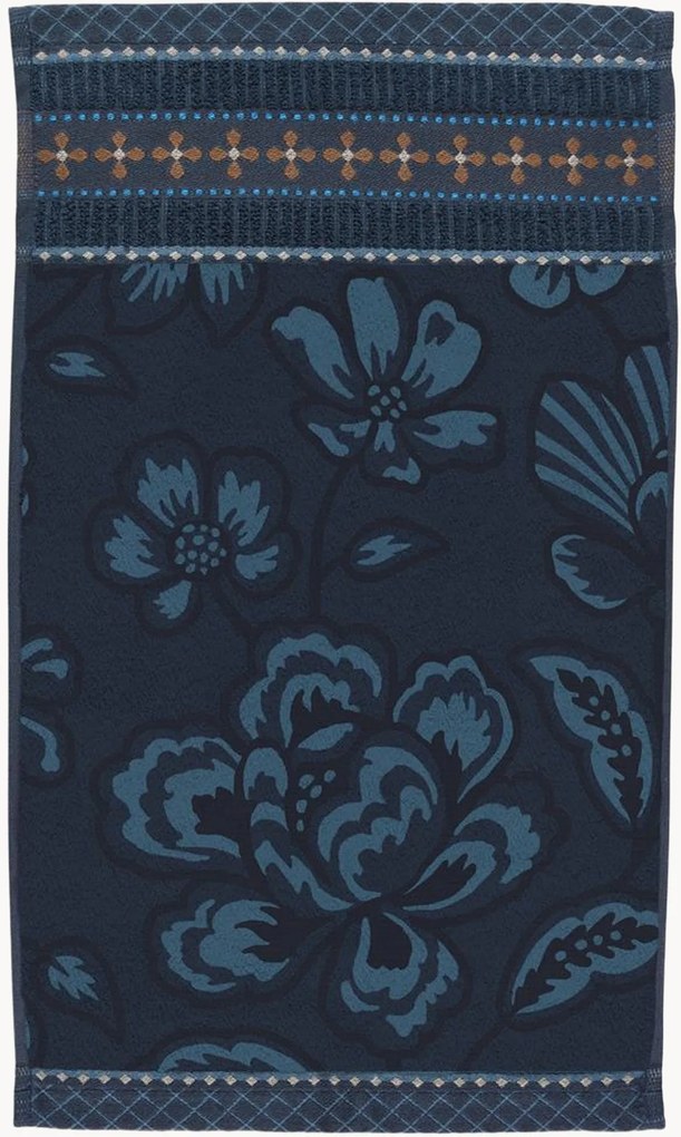 Toalha de rosto em algodão felpudo Jasmin Jacquard