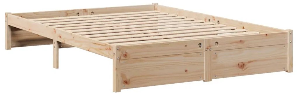 Cama com estante sem colchão 160x200 cm pinho maciço