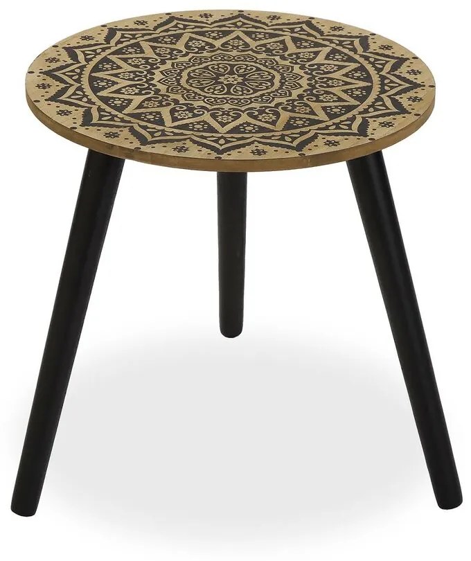 Mesa de Apoio Metal Madeira (39,5 X 43 X 39,5 cm)