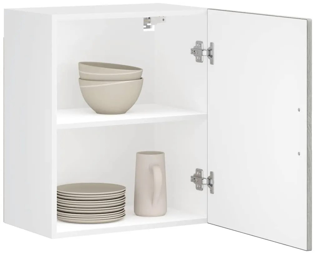 vidaXL Armário de parede cozinha Porto madeira projetada sonoma cinza