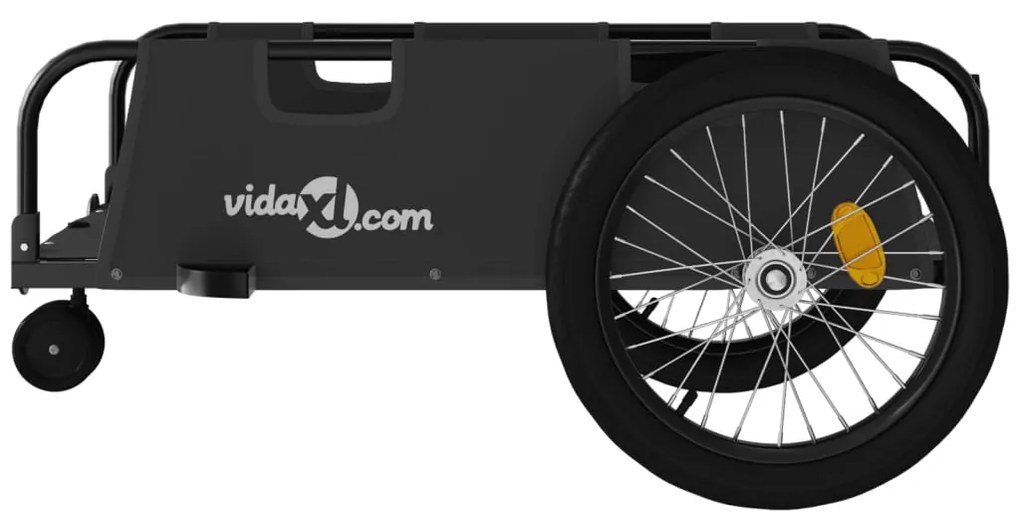 Reboque de bicicleta tecido oxford/ferro preto