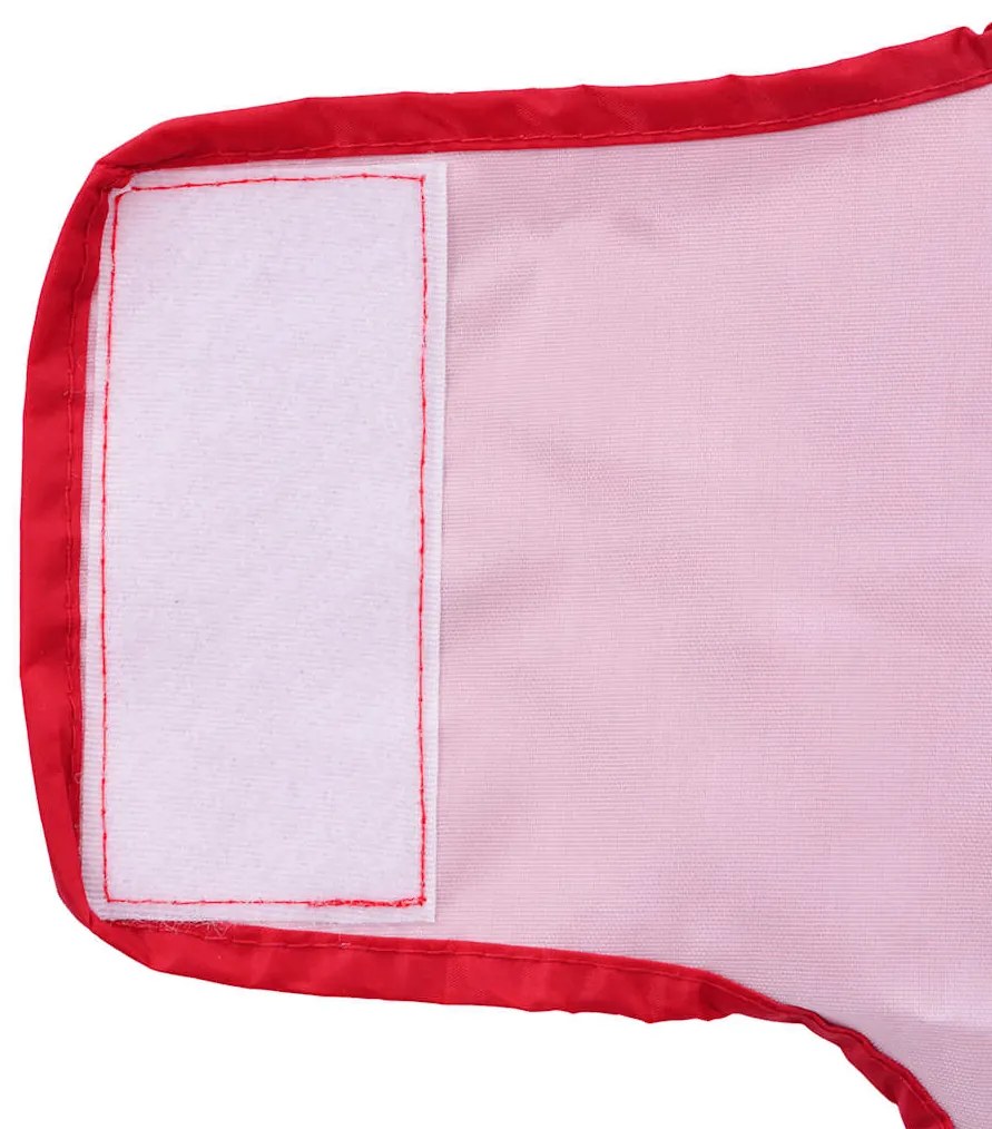 Capa de chuva para cães com tiras reflectoras vermelho S