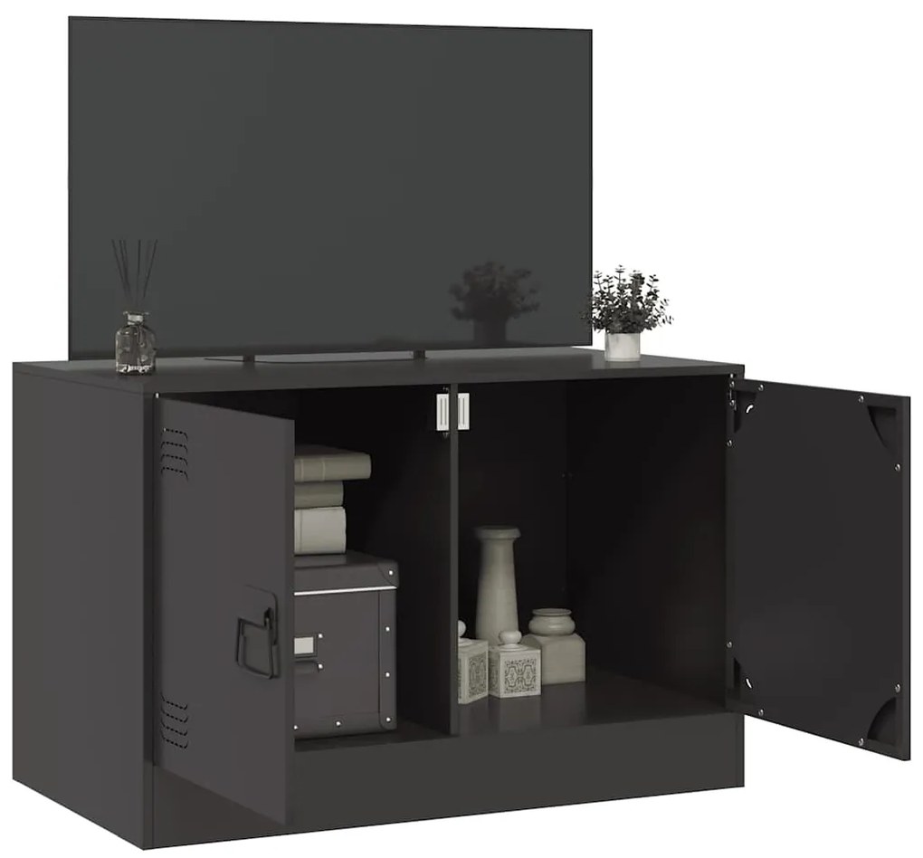 Móvel de TV 67x39x44 cm aço preto