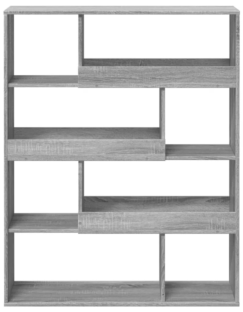 Estante 100x33x125,5 cm derivados de madeira cinzento sonoma